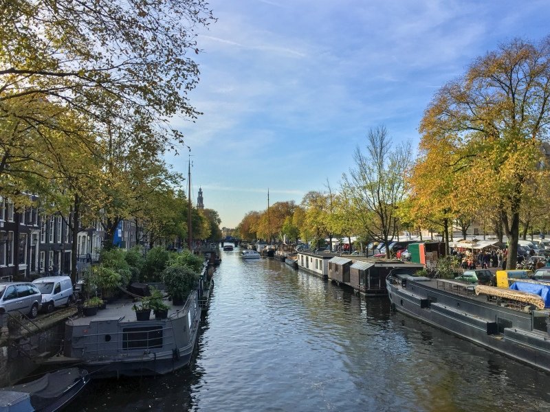 View along a canal
