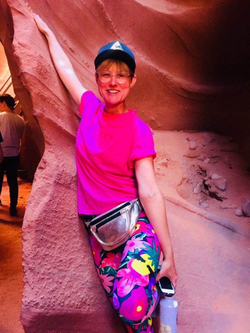 Posing in Antelope Canyon
