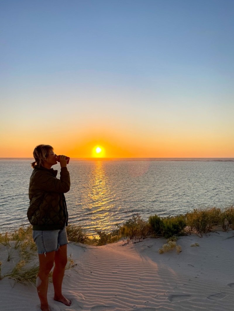 Just over a dune from our campsite, Cape Range