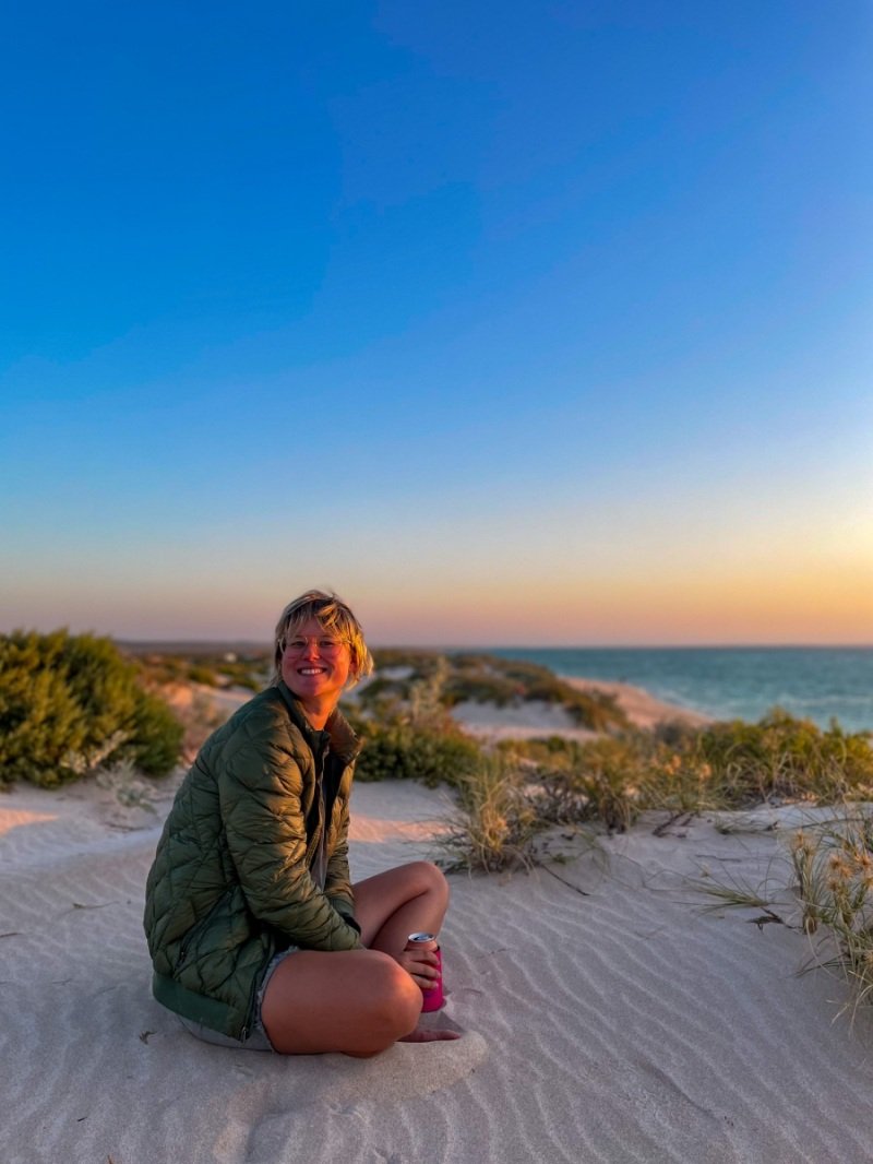 Just over a dune from our campsite, Cape Range
