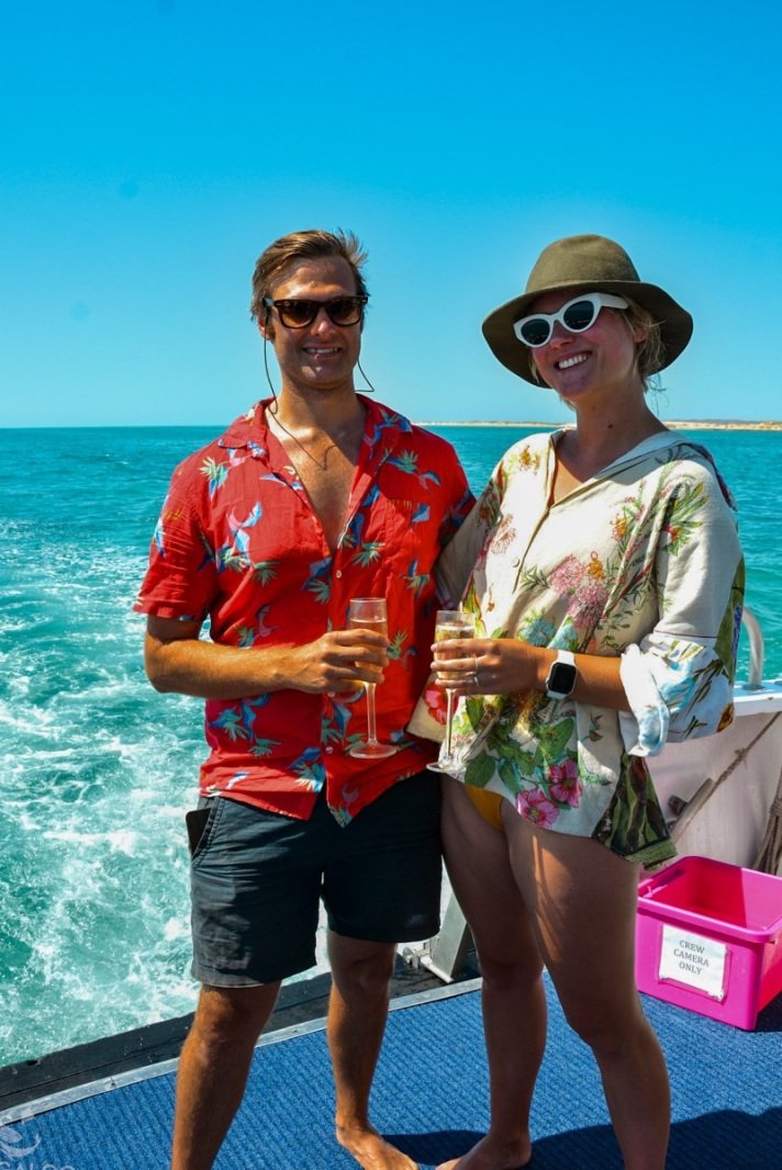 First whale shark tour, Cape Range