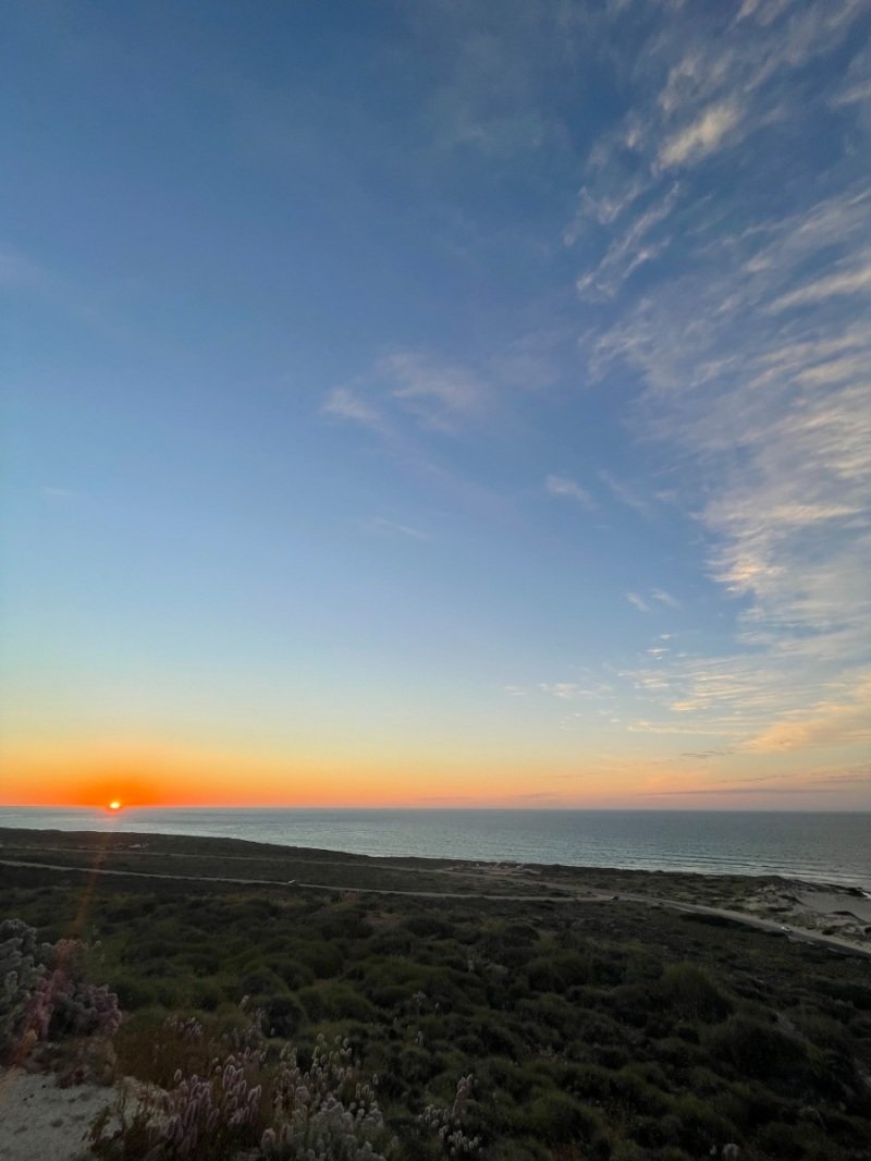 Watching sunset, Cape Range Lighthouse
