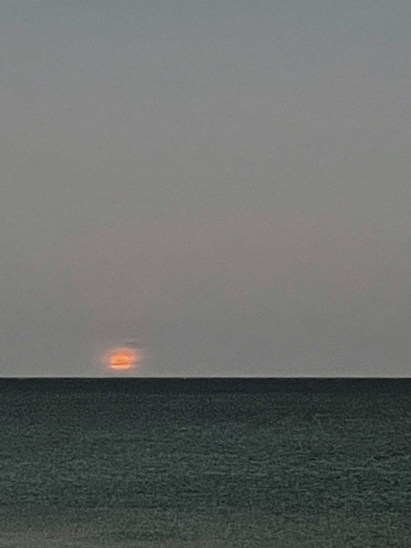 Watching moonrise, The Beach Shack