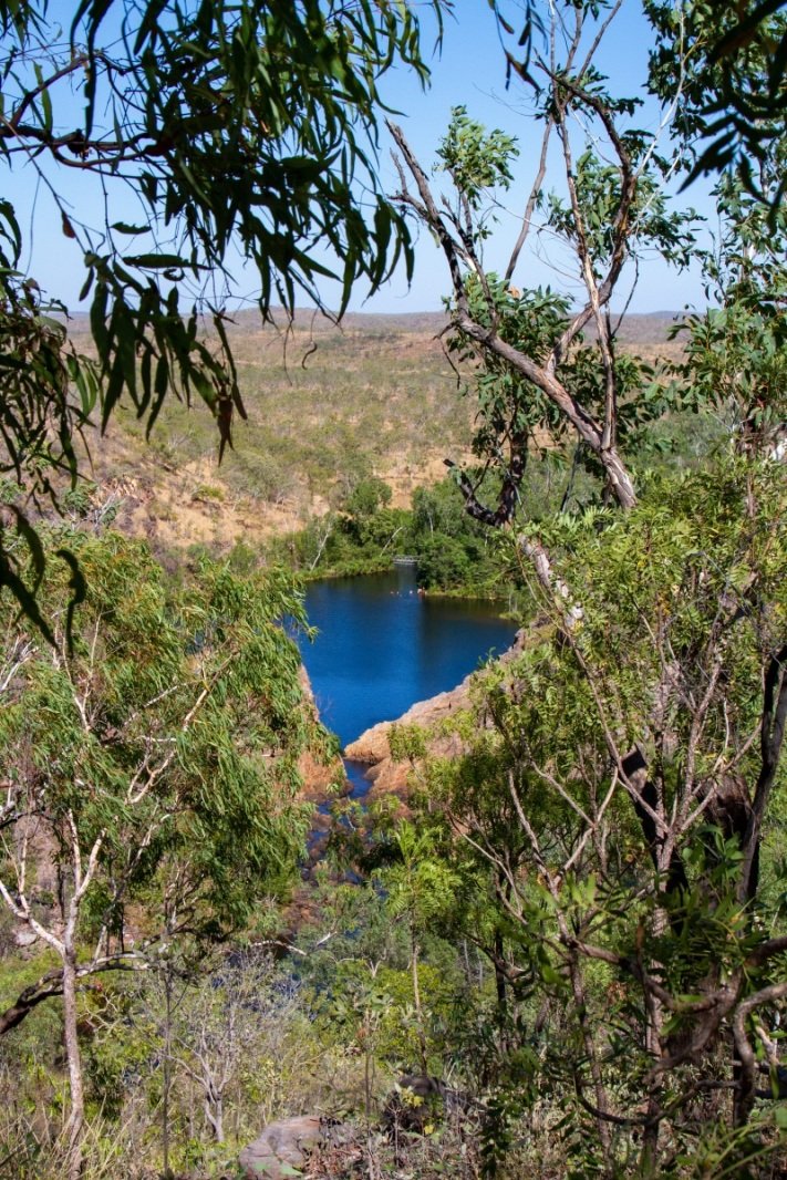 View to the plunge pool
