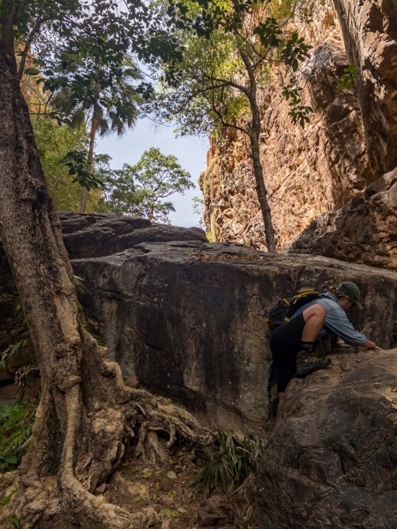 Some climbing at El Questro Gorge