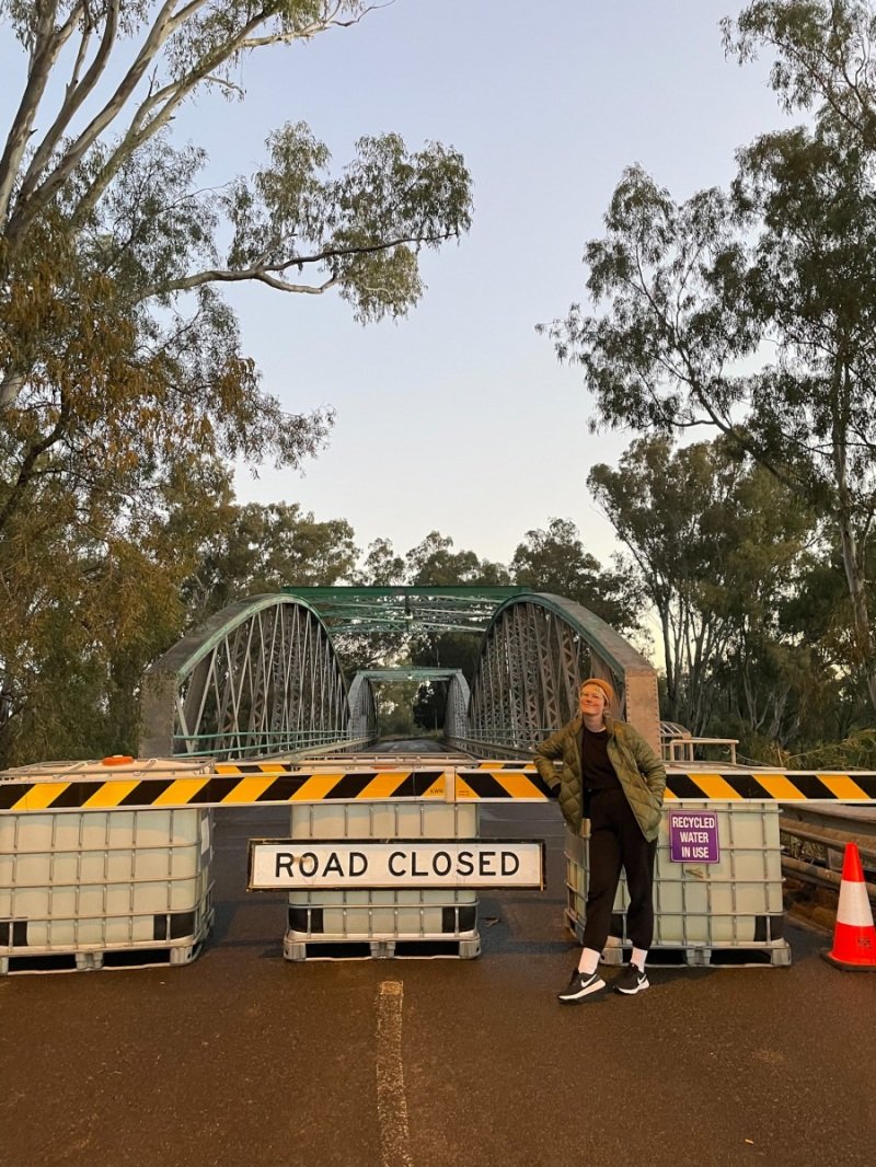 Bridge over the Macintyre River (closed)