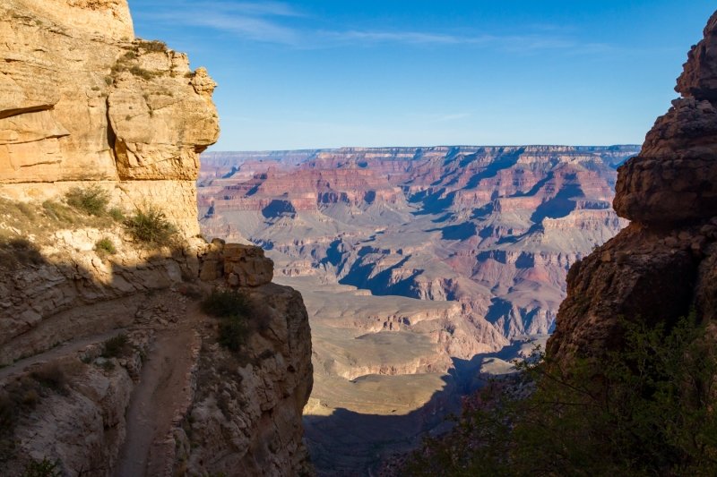 Heading down the South Kaibab Trail