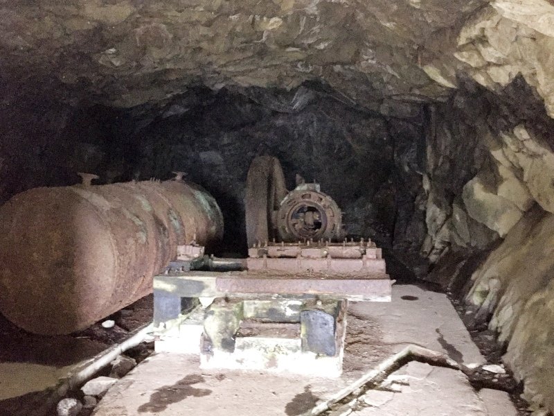 Gedenkstätte Hartmannswillerkopf: the Germans lauched a major attack by underming the French position and killing them from behind. This is the air reciever for the pnuematic tools they used while mining.