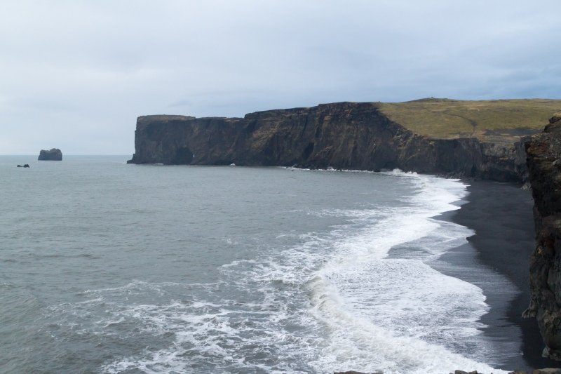 View of Dyrhólaey from further East near Vik