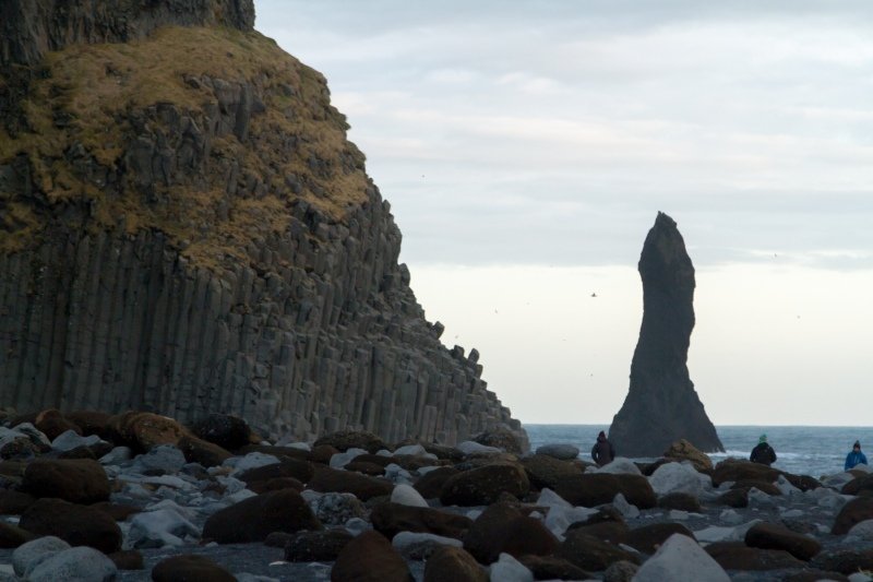 Basalt column and the Reynisdrangar