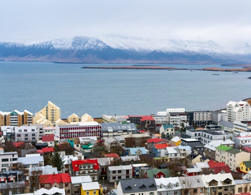 View of Reykjavik from Hallgrimskirche Cathedral