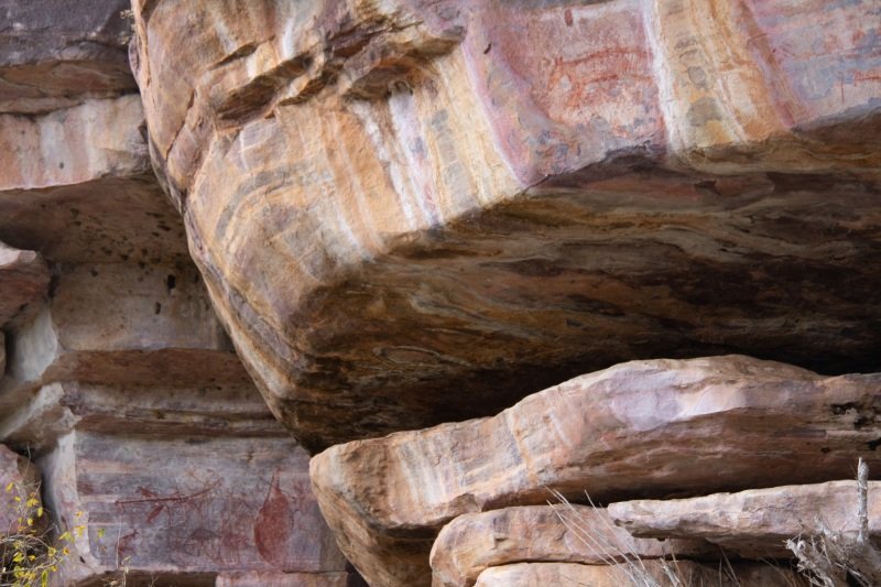 Art at Ubirr, spot the thylacine