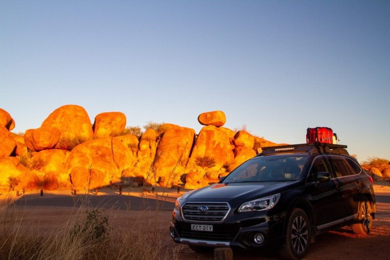Donna in front of some Marbles