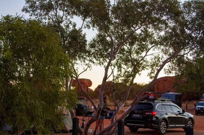 Camp at Karlu Karlu
