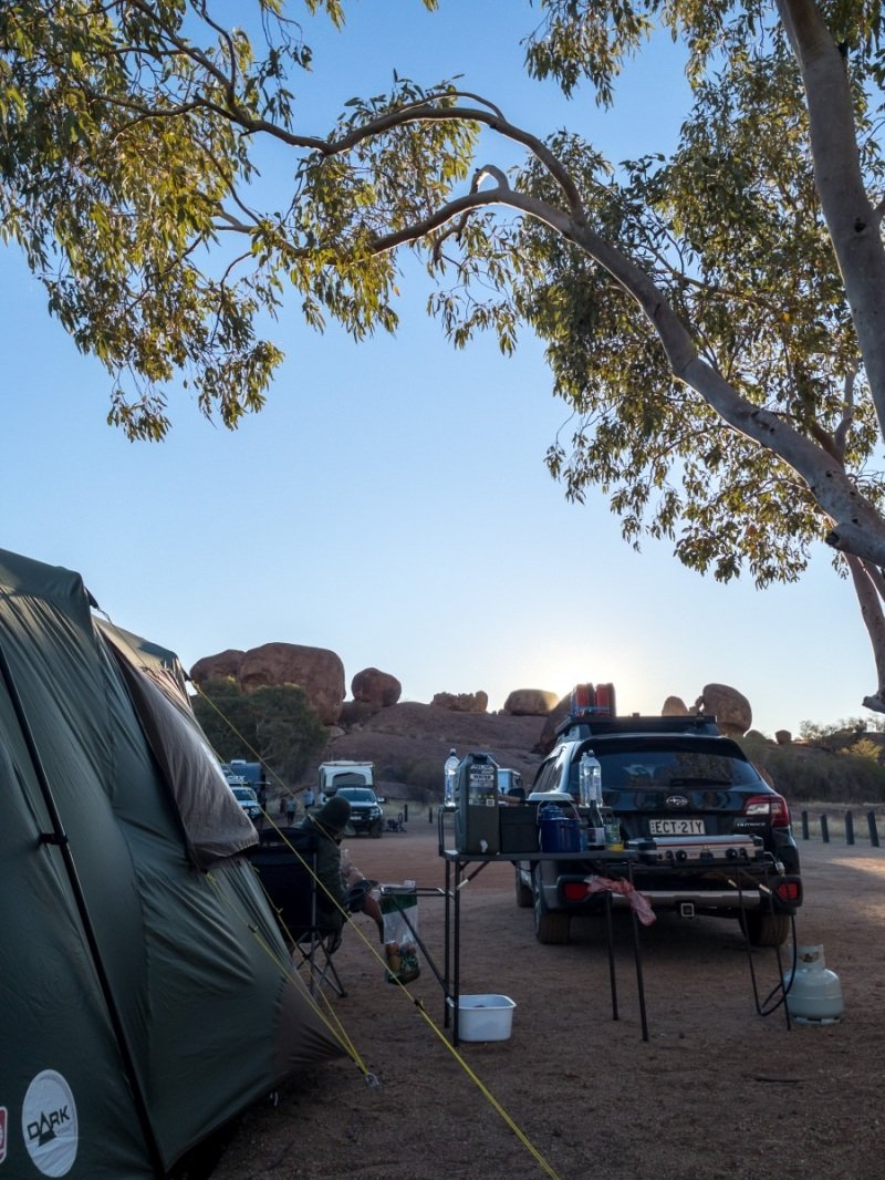 Camp at Karlu Karlu