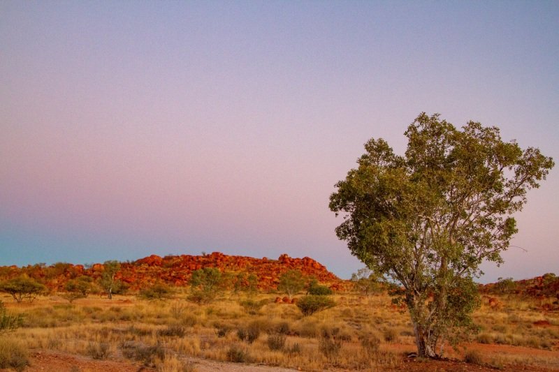 Evening from camp at Karlu Karlu