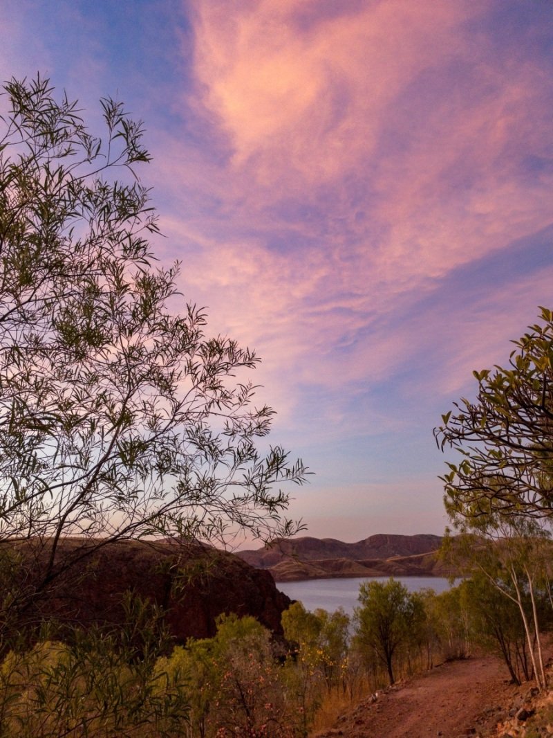 Sunrise at Lake Argyle