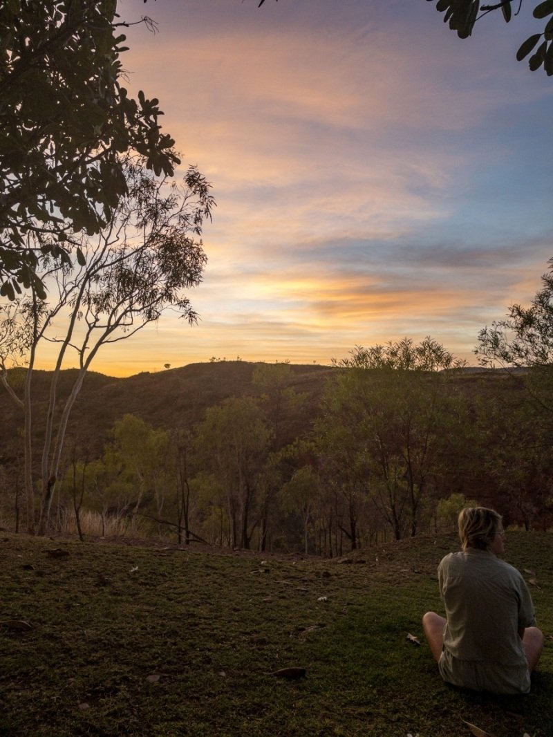 Sunrise at Lake Argyle