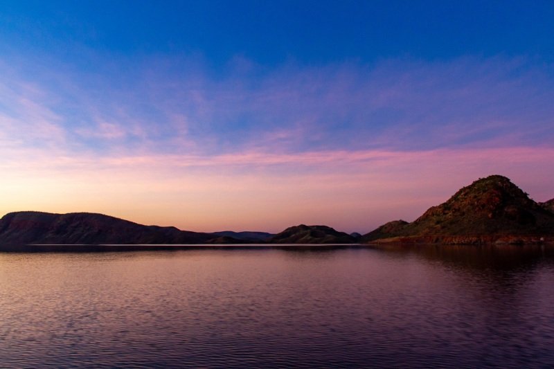 Sunset on Lake Argyle