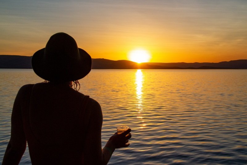 Sunset on Lake Argyle