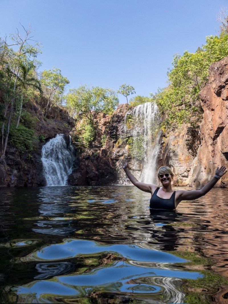 Florence Falls, swimming