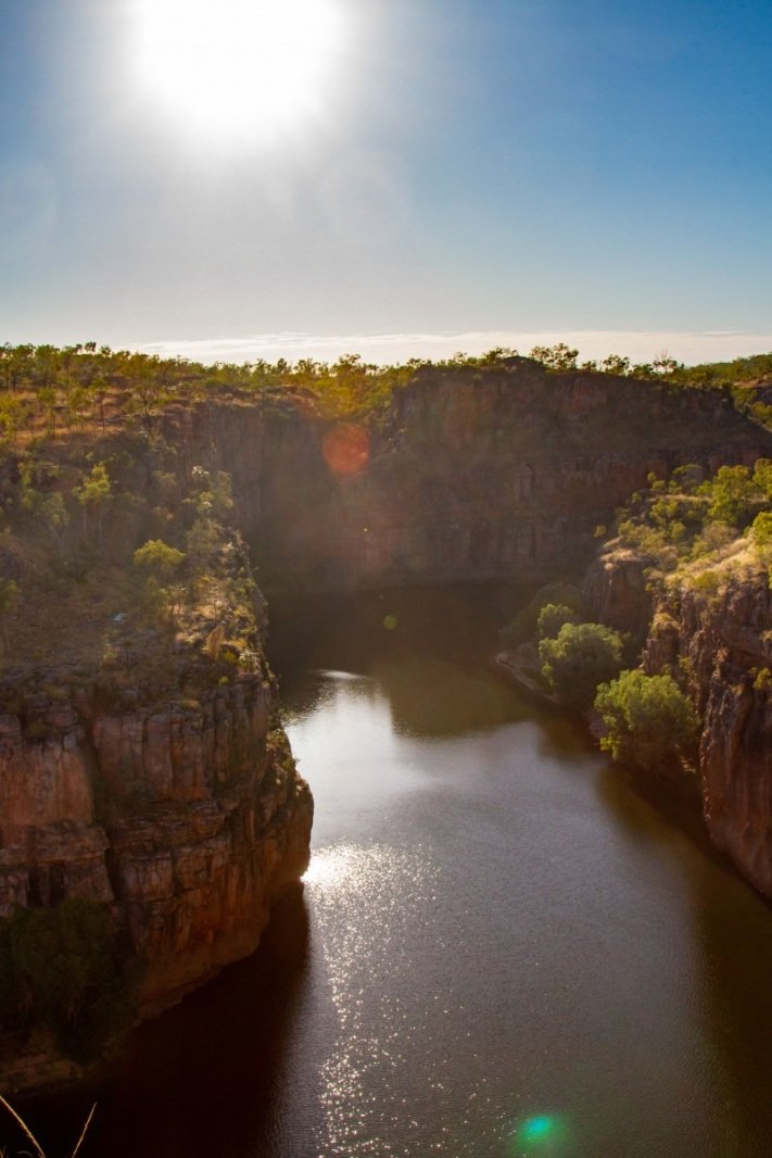 Looking down into gorge, Nitmiluk