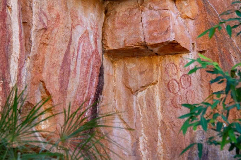 Rock art from Nitmiluk Boat Cruise