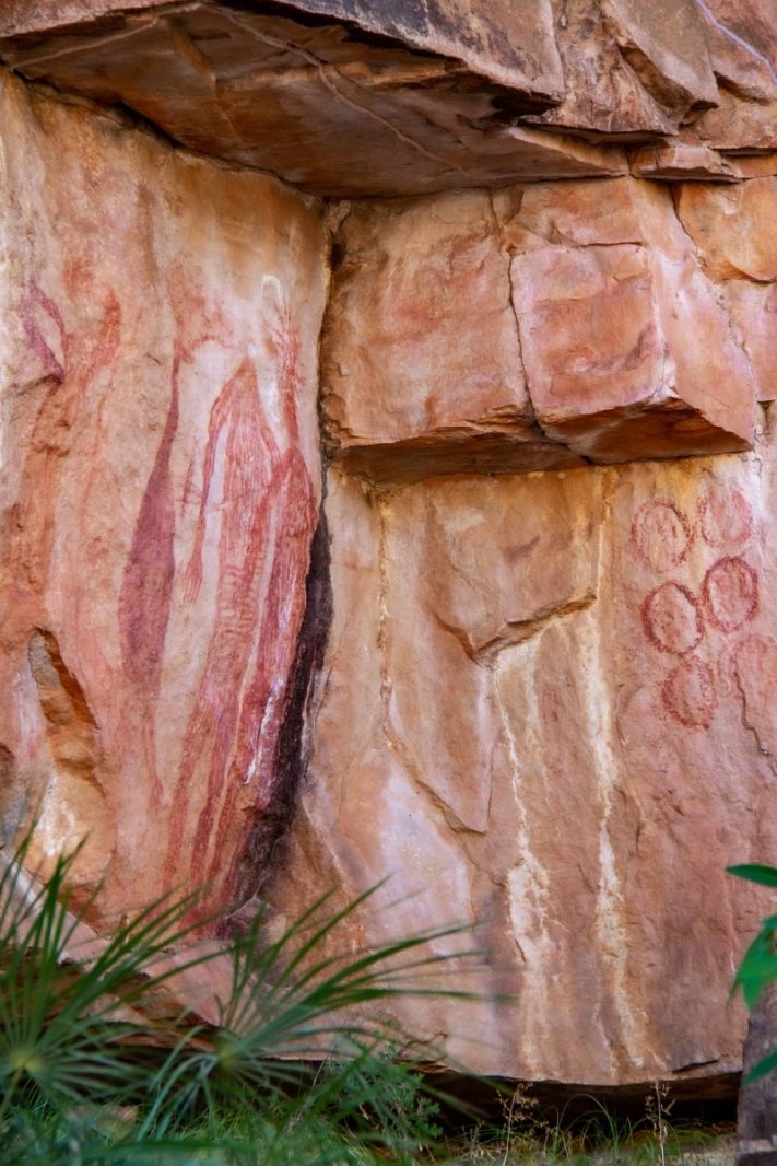 Rock art from Nitmiluk Boat Cruise