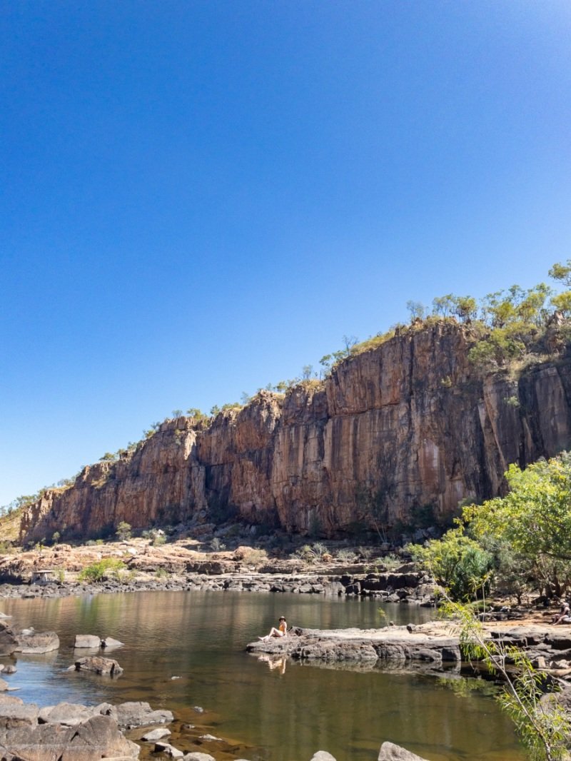 Nitmiluk Boat Cruise, swimming/lounging