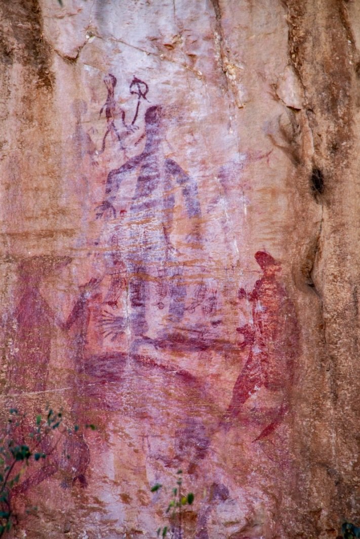 Rock art from Nitmiluk Boat Cruise