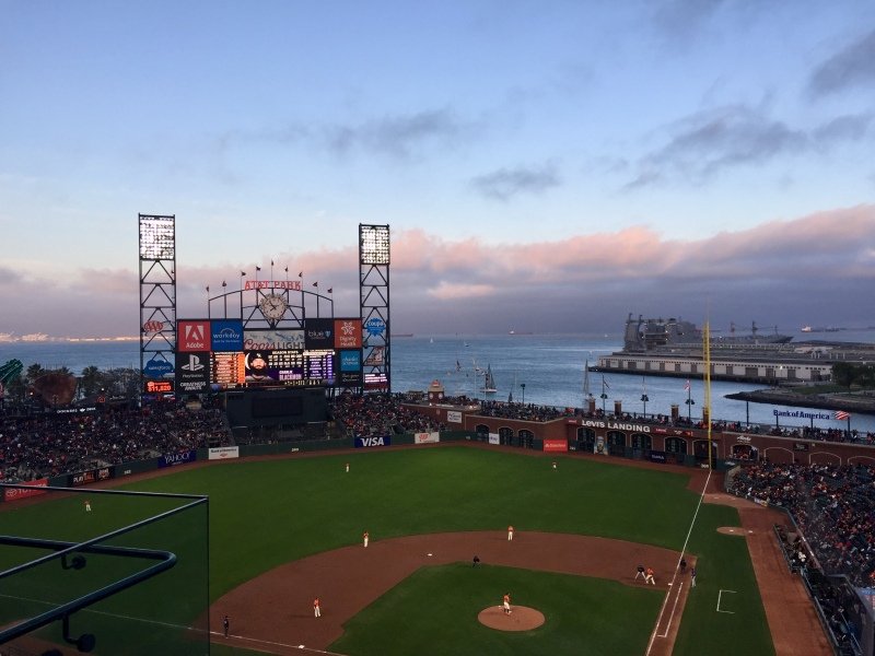 Baseball views at Oracle Park (Go Giants)