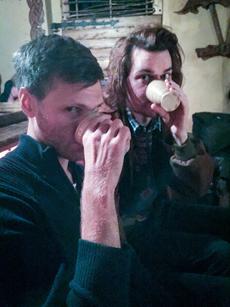 Drinking mead in a Viking Bar