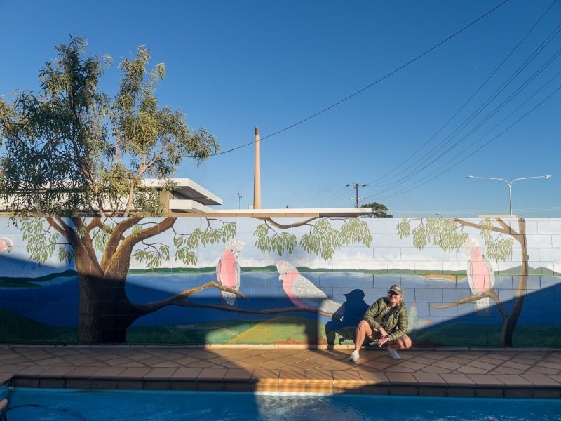 Motel pool in Mt Isa